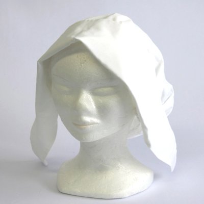 Mittelalter-Haube weiss
